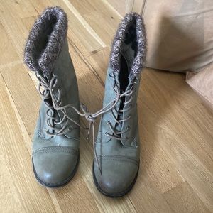 Cole Haan Womens Combat Boots